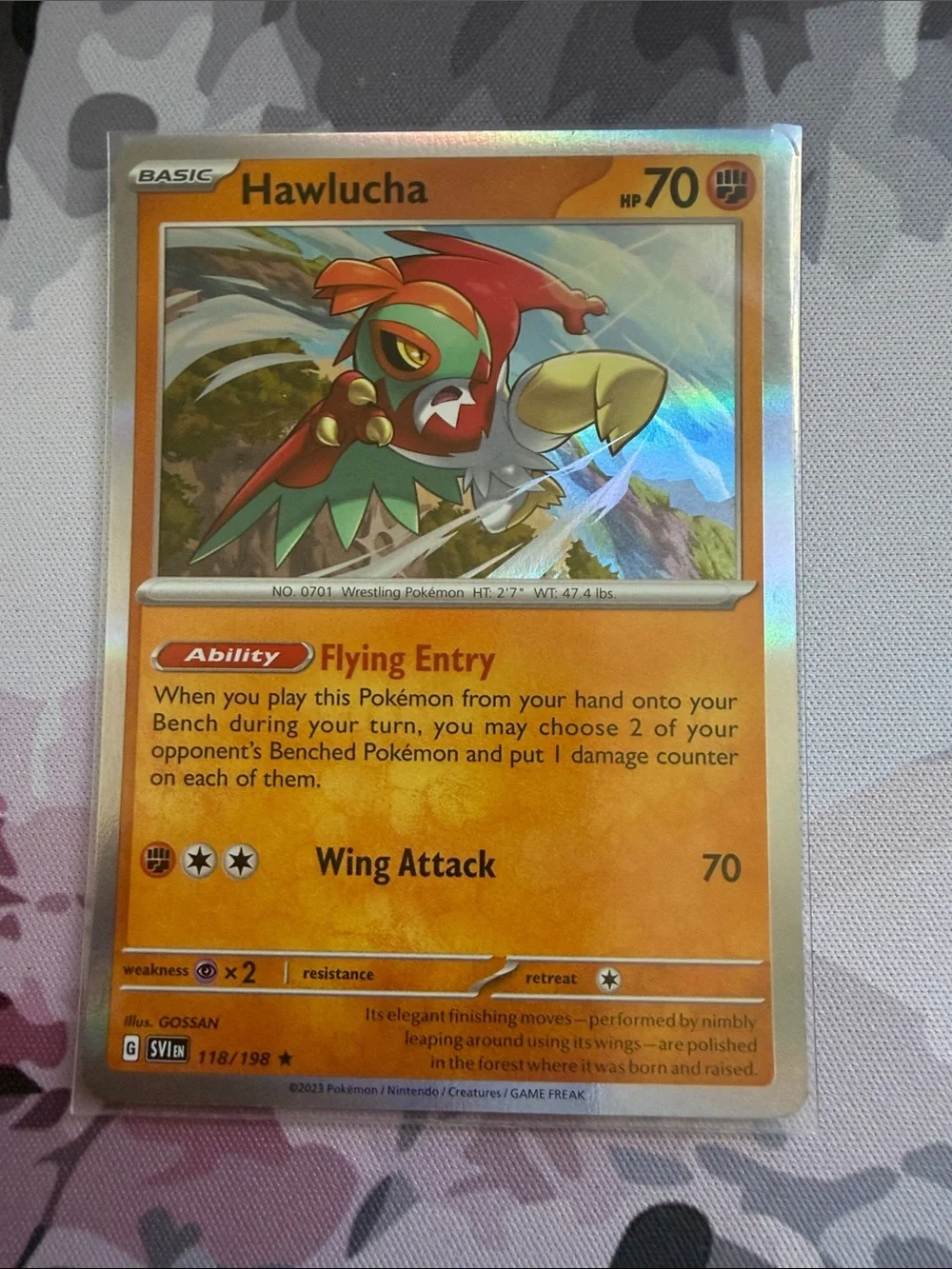 Hawlucha Pokémon Card Lot | 2 Holo Reverse Holo Cards ✨5/$25✨